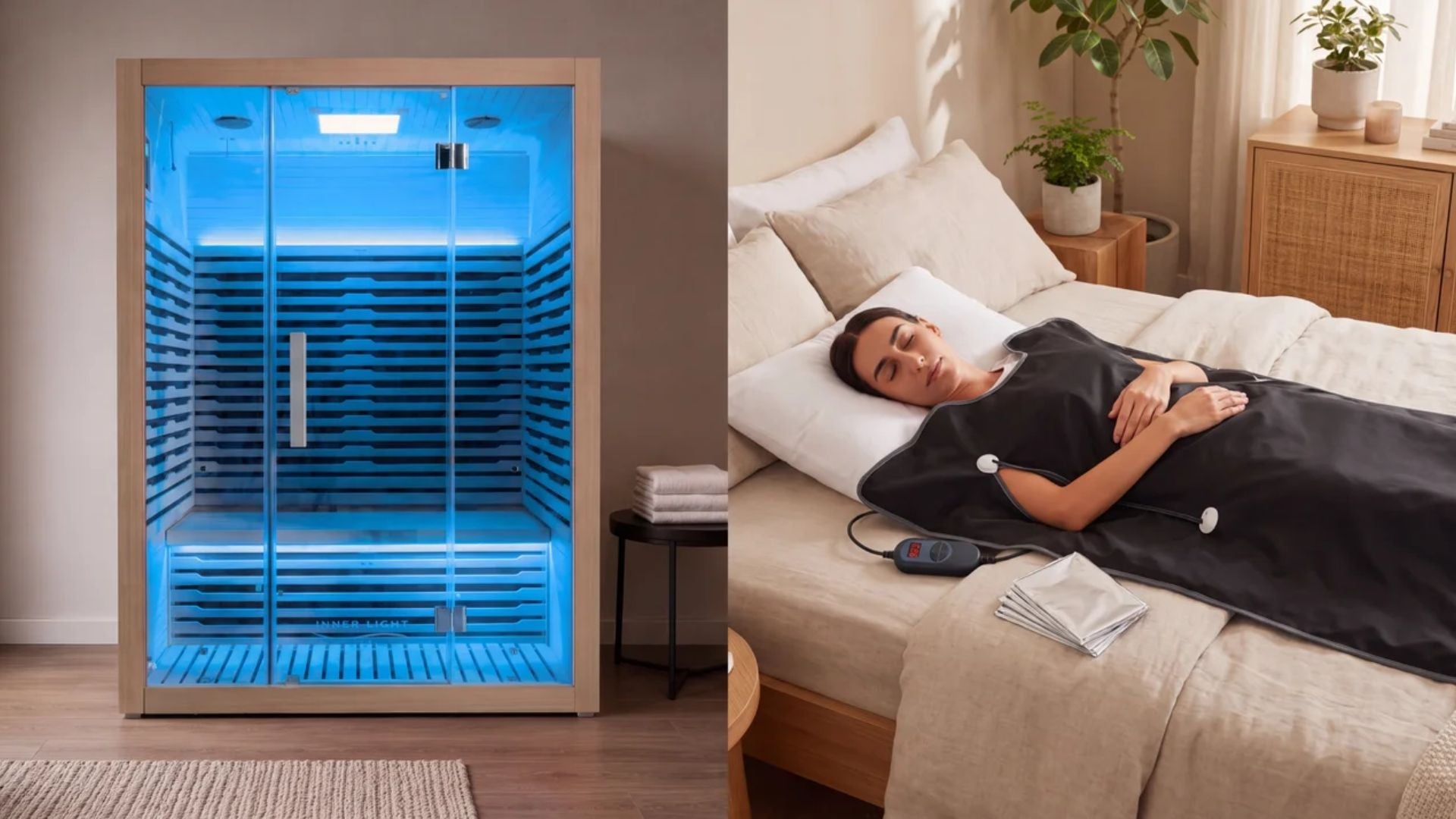 sauna cabin vs sauna blanket