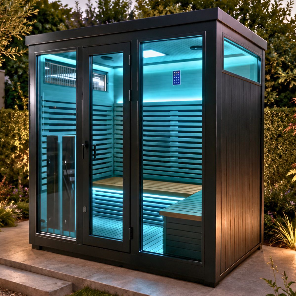 Black Infrared Outdoor sauna
