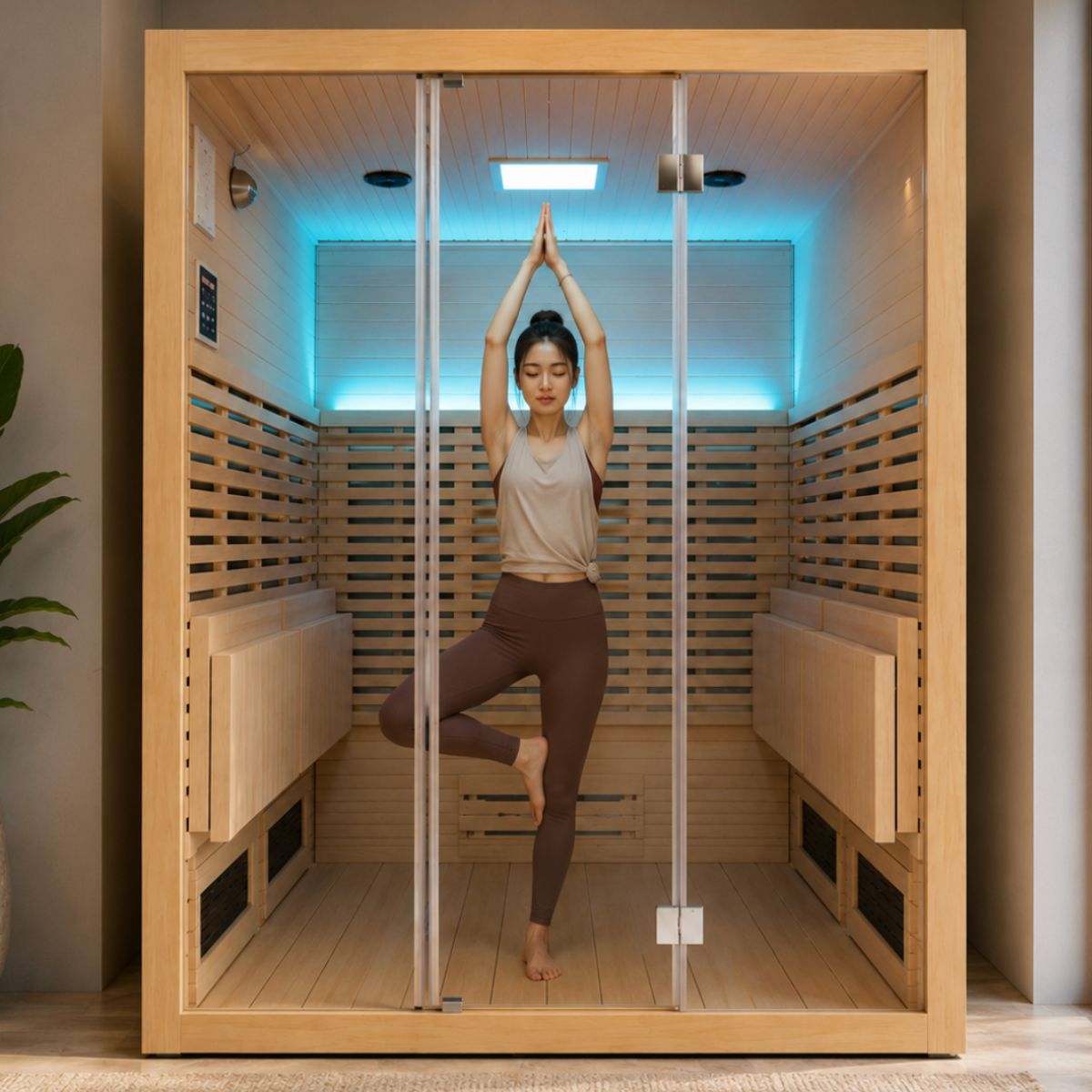 Hot yoga sauna