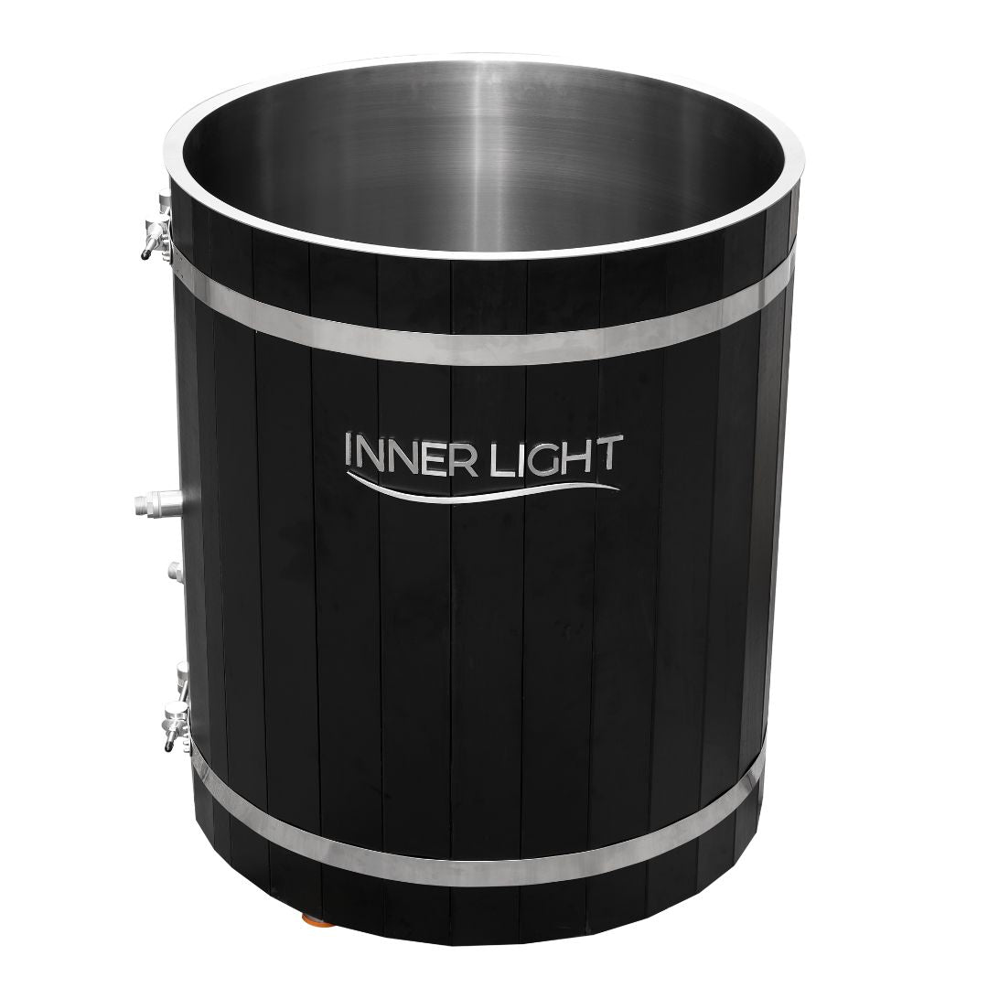 Black round ice plunge