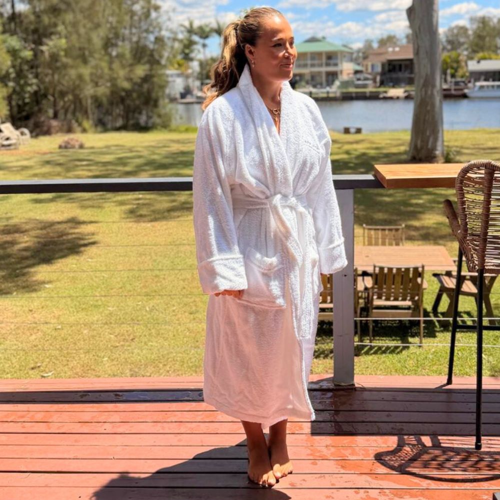 White Plush Robe