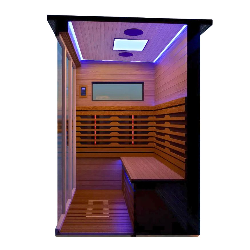 3 Person Bella Deluxe Outdoor Infrared Sauna Side View