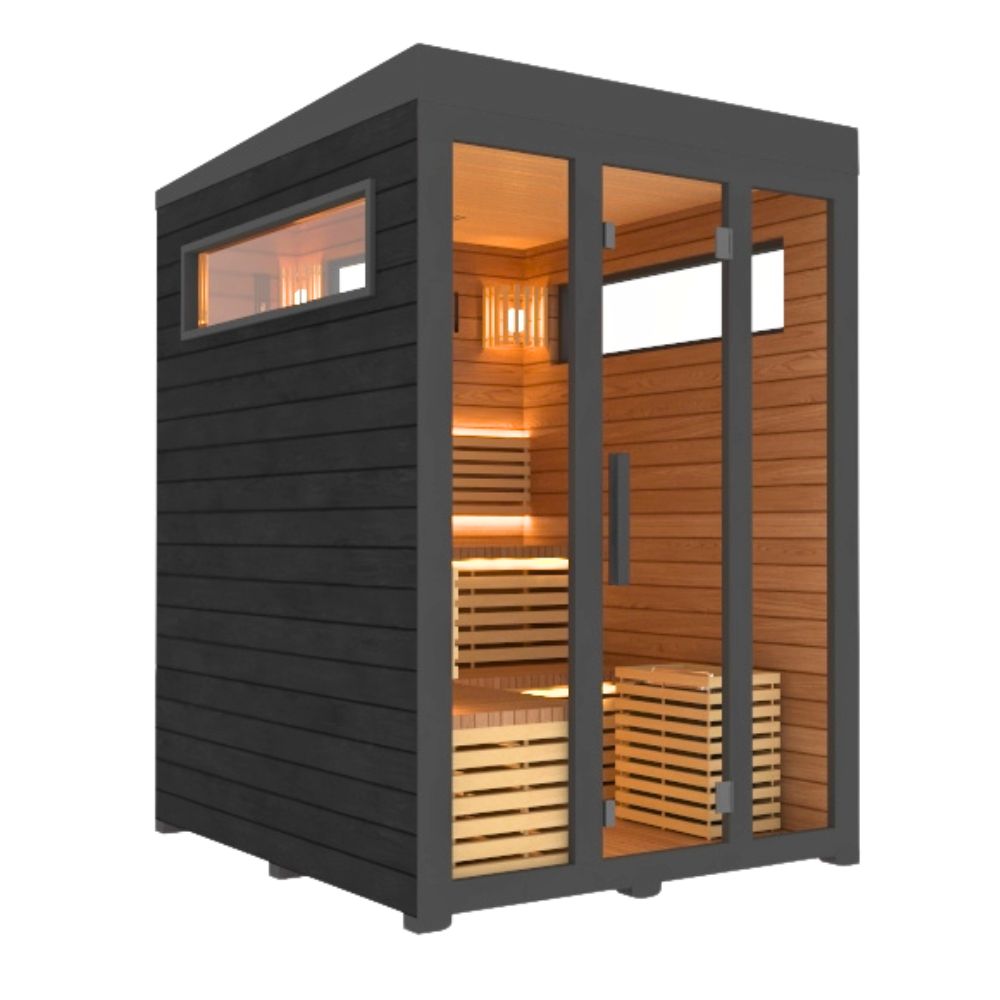4-5 person Traditional Sauna Corner View left side