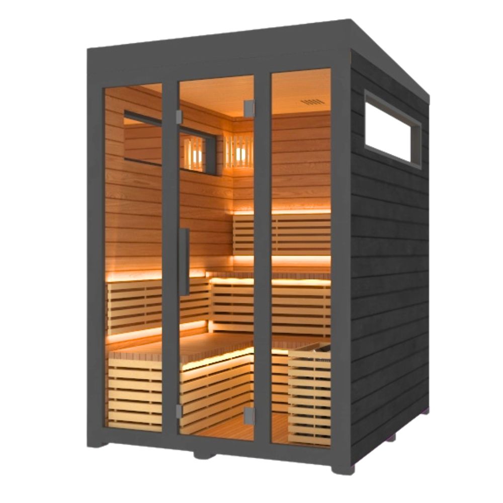 5 person Traditional Sauna Left Corner View