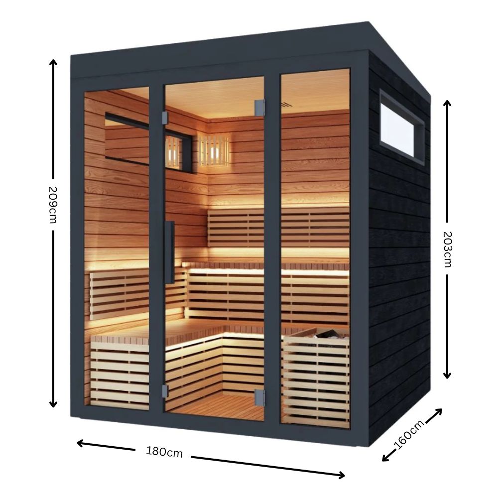 6 Person Traditional Sauna Dimensions
