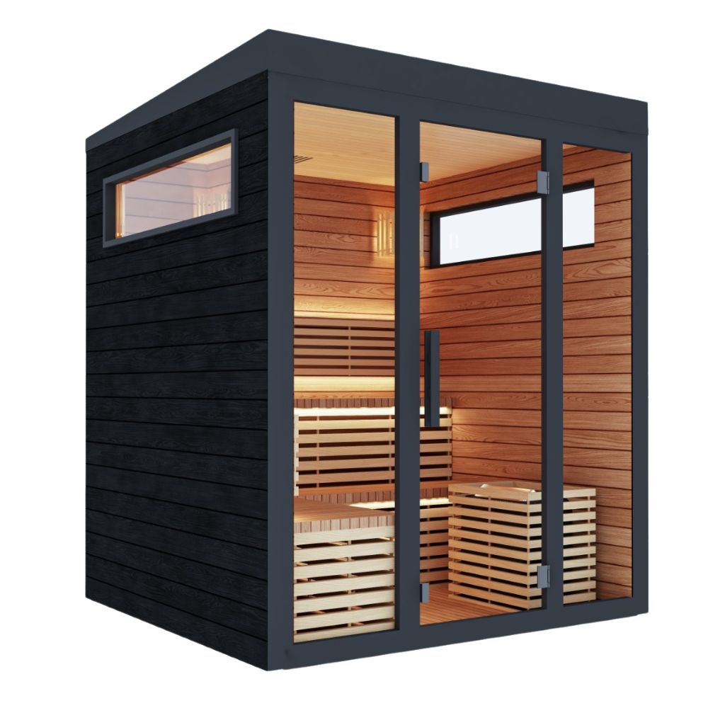 Innerlight 6 person traditional Sauna left side view
