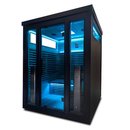 Outdoor sauna without a cover  