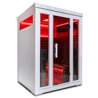 Bella White outdoor sauna