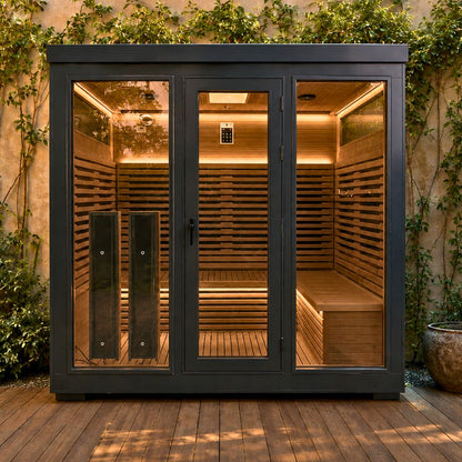 Bella 5 Black outdoor infrared sauna 