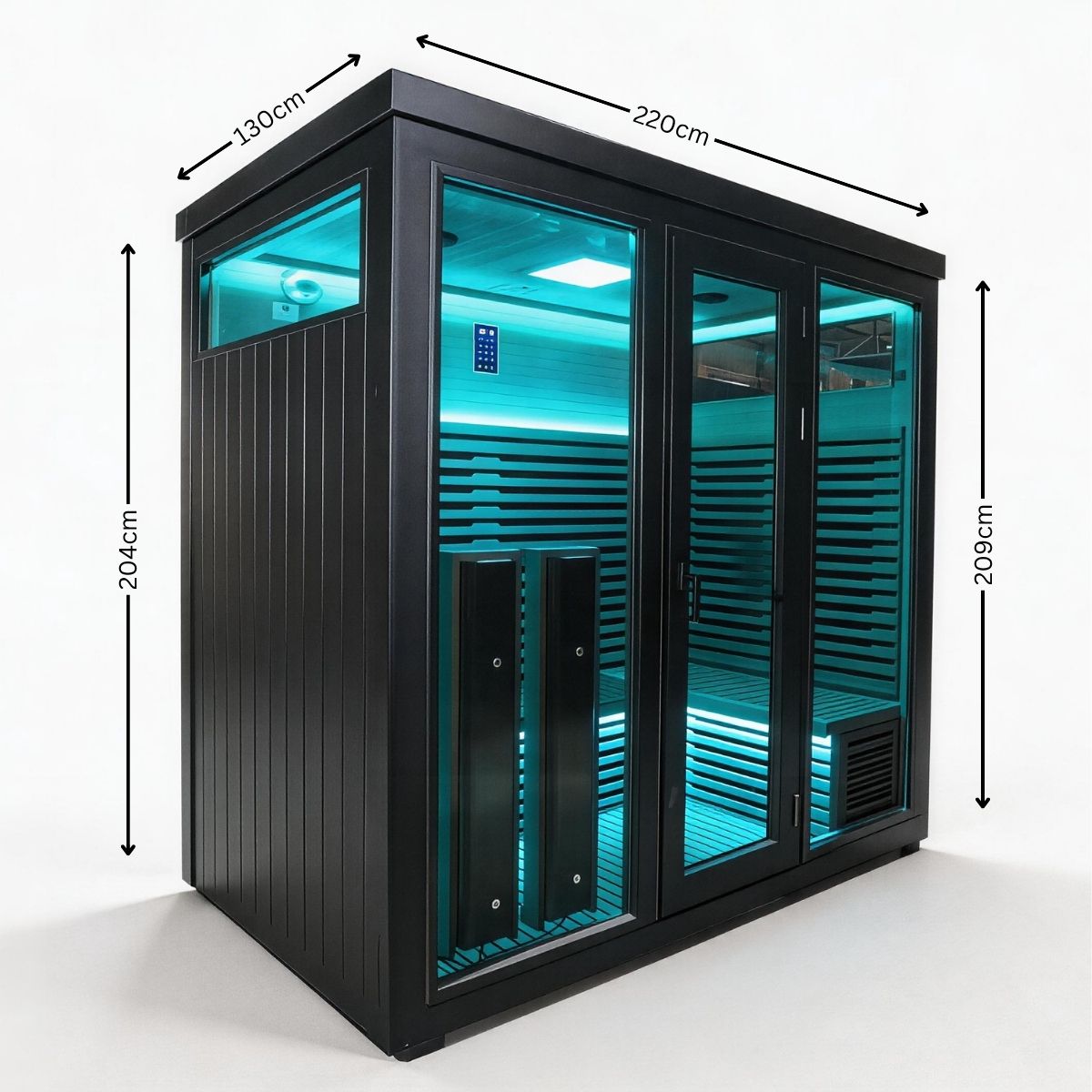 Bella 5 Person Sauna Dimensions
