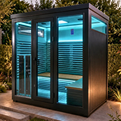 Black Infrared Outdoor sauna 