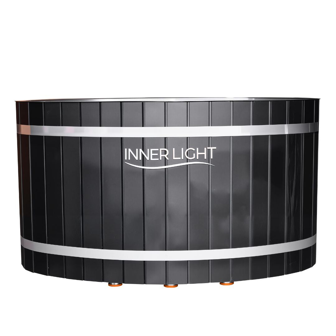 Black oval Ice Bath front 