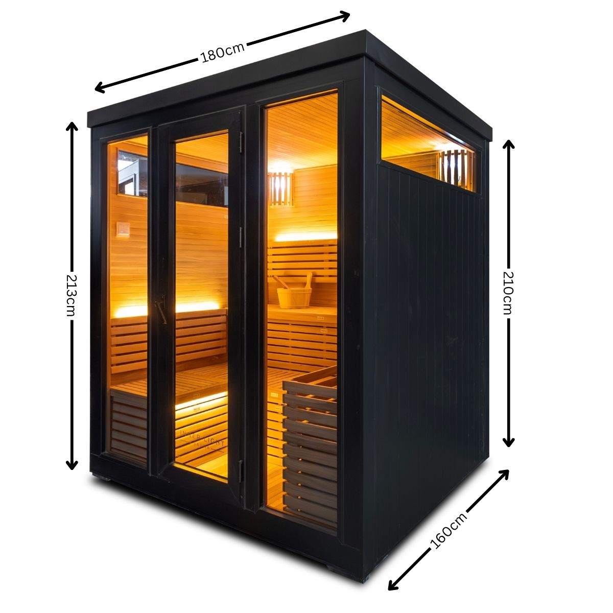 Demfin 6 Person Traditional Outdoor Sauna 9