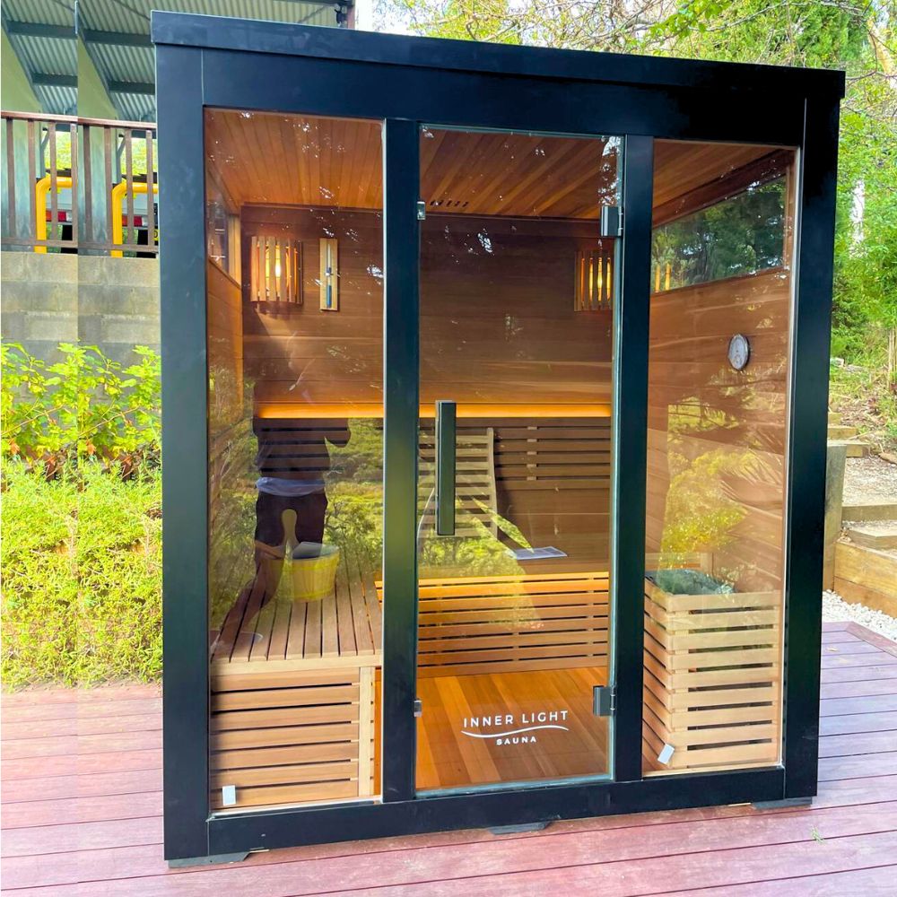 Demfin Traditional Outdoor Sauna Front View