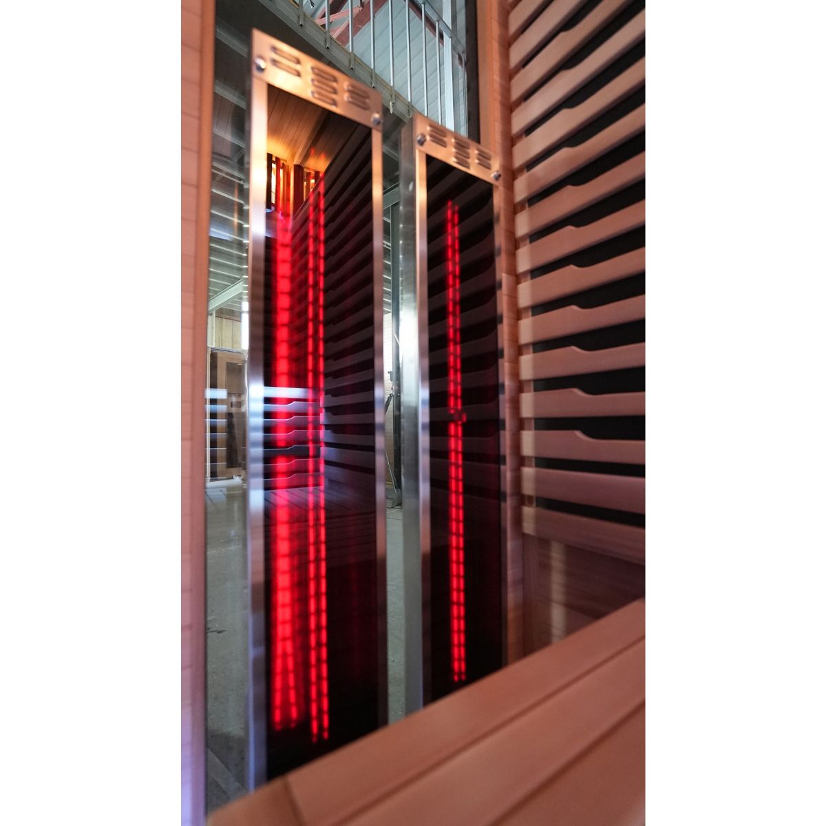 Full-spectrum heaters on the front glass