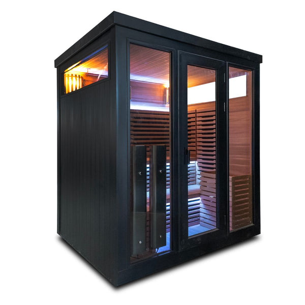 Demfin 6 Hybrid outdoor sauna