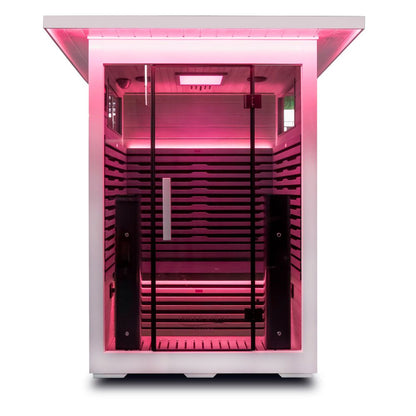 White 2 person Infrared Sauna la mar