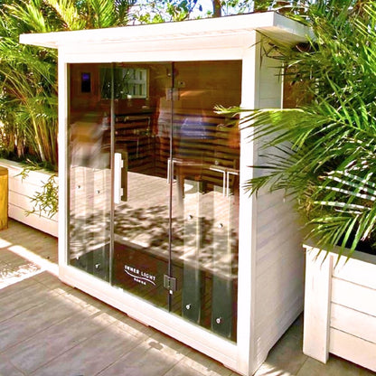 Outdoor Sauna White 4 Person 