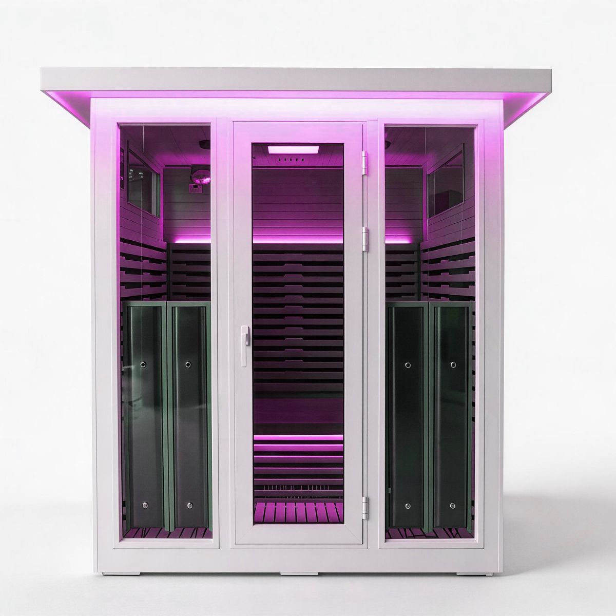 La Mar 4 White Outdoor Infrared Sauna 