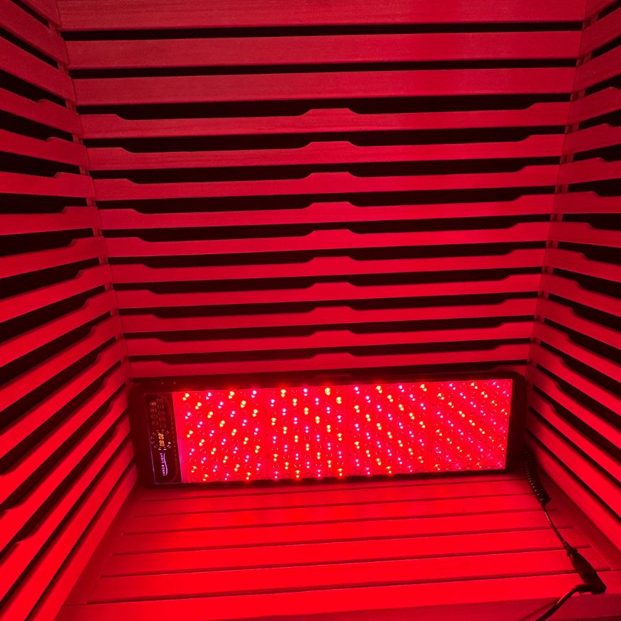 Sauna red light therapy light