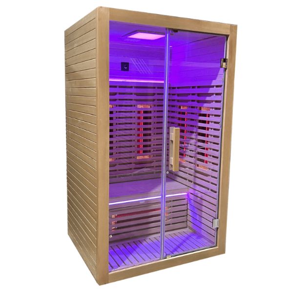 2 person Infrared Sauna Chromotherapy Corner view