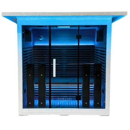 4 Person outdoor Infrared sauna White