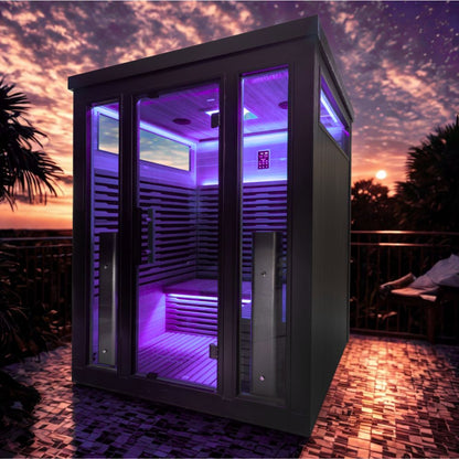 3 Person Innerlight aluminium outdoor sauna