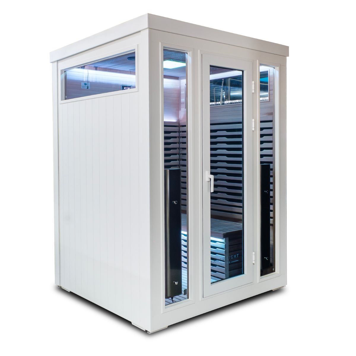 3 Person White Outdoor Infrared Sauna Bella Deluxe