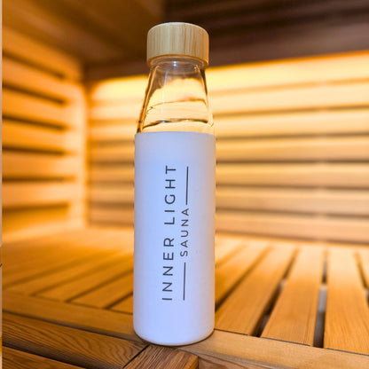 Inner Light Sauna glass water bottle 