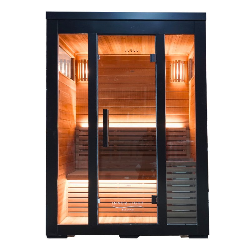 Demfin 3, front view through the glass door