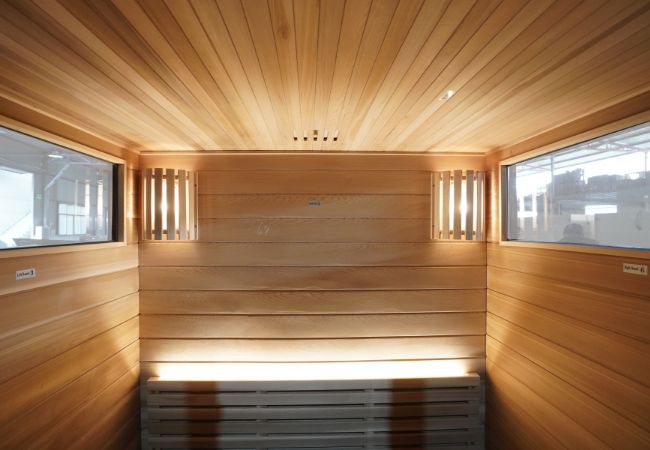 Western Red Cedar interior with side windows
