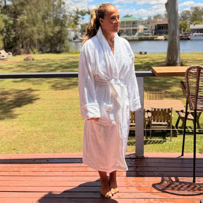 White Plush Robe